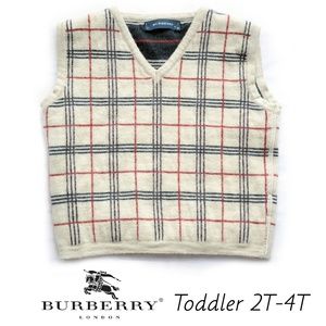 Burberry Toddler Sweater Vest - 100% Wool (4T)